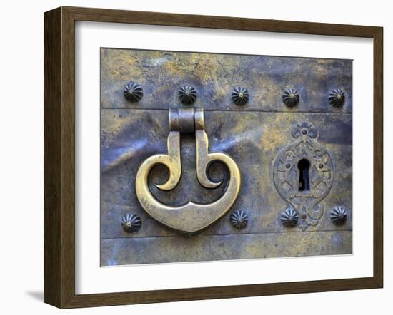 Spain, Andalucia, Cordoba, Mezquita Catedral (Mosque - Cathedral) (UNESCO Site), Door Detail-Michele Falzone-Framed Photographic Print