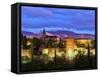 Spain, Andalucia, Granada Province, Granada, Alhambra from Sacromonte Hill-Alan Copson-Framed Stretched Canvas