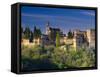 Spain, Andalucia, Granada Province, Granada, Alhambra from Sacromonte Hill-Alan Copson-Framed Stretched Canvas