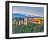 Spain, Andalucia, Granada Province, Granada, Alhambra Palace and Sierra Nevada Mountains-Alan Copson-Framed Photographic Print