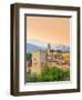 Spain, Andalucia, Granada Province, Granada, Alhambra Palace and Sierra Nevada Mountains-Alan Copson-Framed Photographic Print