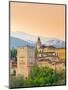 Spain, Andalucia, Granada Province, Granada, Alhambra Palace and Sierra Nevada Mountains-Alan Copson-Mounted Photographic Print