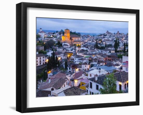 Spain, Andalucia, Granada Province, Sacromonte and Albaicin Districts-Alan Copson-Framed Photographic Print