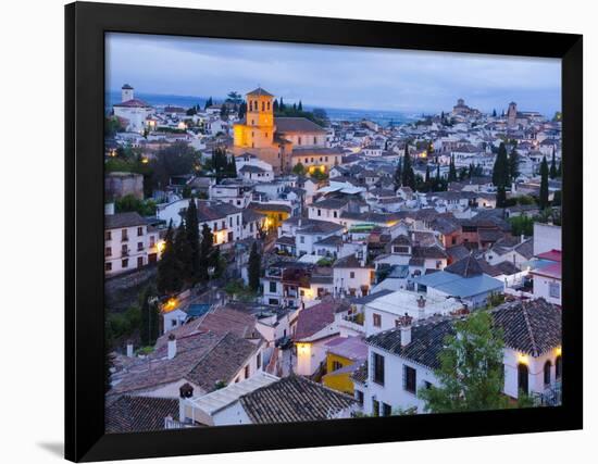 Spain, Andalucia, Granada Province, Sacromonte and Albaicin Districts-Alan Copson-Framed Photographic Print