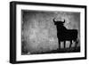 Spain, Andalucia, Jerez De la Frontera, El Cuadrejon, An Osborne Bull or Toro De Osborne-Alan Copson-Framed Photographic Print