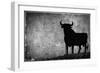 Spain, Andalucia, Jerez De la Frontera, El Cuadrejon, An Osborne Bull or Toro De Osborne-Alan Copson-Framed Photographic Print