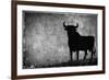 Spain, Andalucia, Jerez De la Frontera, El Cuadrejon, An Osborne Bull or Toro De Osborne-Alan Copson-Framed Photographic Print