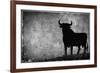 Spain, Andalucia, Jerez De la Frontera, El Cuadrejon, An Osborne Bull or Toro De Osborne-Alan Copson-Framed Photographic Print