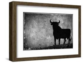 Spain, Andalucia, Jerez De la Frontera, El Cuadrejon, An Osborne Bull or Toro De Osborne-Alan Copson-Framed Photographic Print