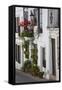 Spain, Andalucia Region, Cadiz, Grazalema. Potted plants by a home.-Julie Eggers-Framed Stretched Canvas