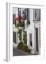 Spain, Andalucia Region, Cadiz, Grazalema. Potted plants by a home.-Julie Eggers-Framed Photographic Print