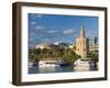 Spain, Andalucia Region, Seville Province, Seville, Torre Del Oro Tower-Walter Bibikow-Framed Photographic Print