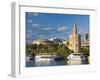 Spain, Andalucia Region, Seville Province, Seville, Torre Del Oro Tower-Walter Bibikow-Framed Photographic Print