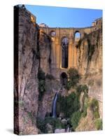 Spain, Andalucia, Ronda, Ronda Village and Ponte Nuovo Bridge-Michele Falzone-Stretched Canvas