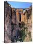 Spain, Andalucia, Ronda, Ronda Village and Ponte Nuovo Bridge-Michele Falzone-Stretched Canvas