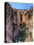 Spain, Andalucia, Ronda, Ronda Village and Ponte Nuovo Bridge-Michele Falzone-Stretched Canvas