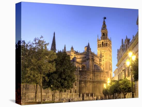 Spain, Andalucia, Sevilla, Cathedral and Giralda Tower-Michele Falzone-Stretched Canvas