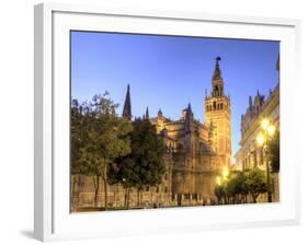 Spain, Andalucia, Sevilla, Cathedral and Giralda Tower-Michele Falzone-Framed Photographic Print