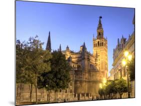 Spain, Andalucia, Sevilla, Cathedral and Giralda Tower-Michele Falzone-Mounted Photographic Print