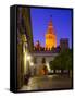 Spain, Andalucia, Seville Province, Cathedral of Seville, the Giralda Tower-Alan Copson-Framed Stretched Canvas