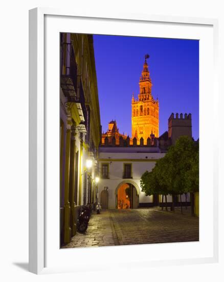 Spain, Andalucia, Seville Province, Cathedral of Seville, the Giralda Tower-Alan Copson-Framed Photographic Print