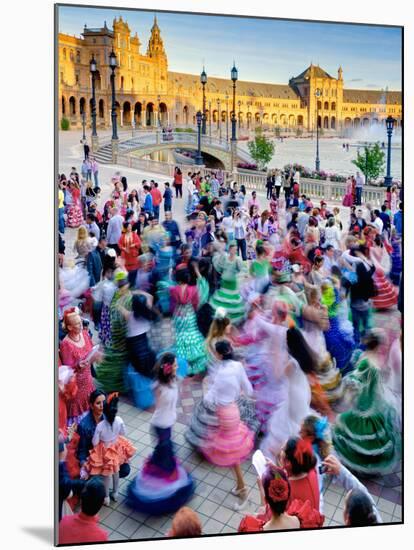 Spain, Andalucia, Seville Province, Maria Luisa Park-Alan Copson-Mounted Photographic Print