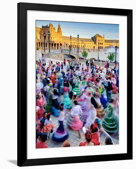 Spain, Andalucia, Seville Province, Maria Luisa Park-Alan Copson-Framed Photographic Print