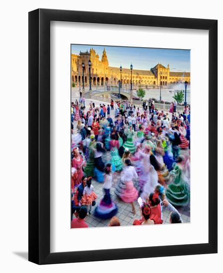 Spain, Andalucia, Seville Province, Maria Luisa Park-Alan Copson-Framed Premium Photographic Print