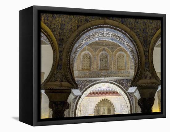 Spain, Andalucia, Seville Province, Seville, Alcazar of Seville (Reales Alcazares De Sevilla)-Alan Copson-Framed Stretched Canvas