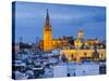 Spain, Andalucia, Seville Province, Seville,  Cathedral of Seville, the Giralda Tower-Alan Copson-Stretched Canvas