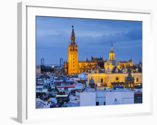 Spain, Andalucia, Seville Province, Seville,  Cathedral of Seville, the Giralda Tower-Alan Copson-Framed Photographic Print