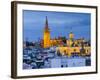 Spain, Andalucia, Seville Province, Seville,  Cathedral of Seville, the Giralda Tower-Alan Copson-Framed Photographic Print