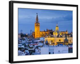 Spain, Andalucia, Seville Province, Seville,  Cathedral of Seville, the Giralda Tower-Alan Copson-Framed Photographic Print