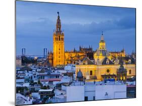 Spain, Andalucia, Seville Province, Seville,  Cathedral of Seville, the Giralda Tower-Alan Copson-Mounted Photographic Print