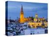 Spain, Andalucia, Seville Province, Seville,  Cathedral of Seville, the Giralda Tower-Alan Copson-Stretched Canvas