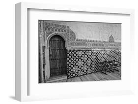 Spain, Andalusia, Alhambra. Ornate door and tile of Nazrid Palace.-Julie Eggers-Framed Photographic Print