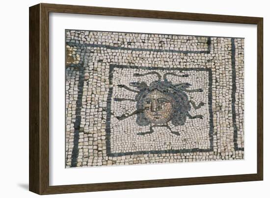 Spain, Andalusia, Carmona, Roman Mosaic in House of Planetarium, Detail-null-Framed Giclee Print