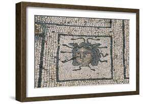 Spain, Andalusia, Carmona, Roman Mosaic in House of Planetarium, Detail-null-Framed Giclee Print