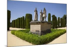 Spain, Andalusia, Cordoba, Alcazar of Cordoba, Columbus with Ferdinand and Isabella, Statue-Samuel Magal-Mounted Photographic Print