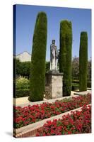 Spain, Andalusia, Cordoba, Alcazar of Cordoba, Statue of King Ferdinand-Samuel Magal-Stretched Canvas