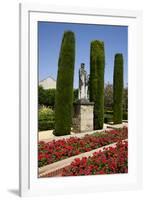 Spain, Andalusia, Cordoba, Alcazar of Cordoba, Statue of King Ferdinand-Samuel Magal-Framed Photographic Print