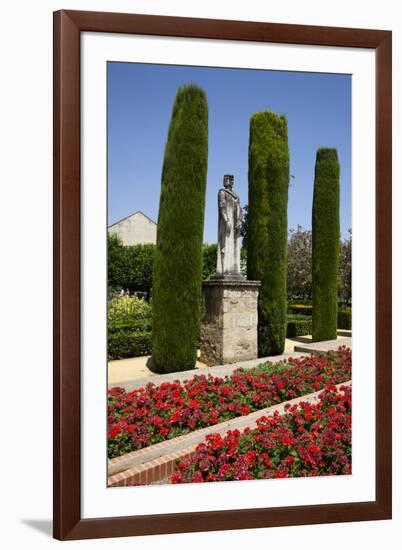 Spain, Andalusia, Cordoba, Alcazar of Cordoba, Statue of King Ferdinand-Samuel Magal-Framed Photographic Print