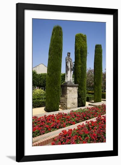 Spain, Andalusia, Cordoba, Alcazar of Cordoba, Statue of King Ferdinand-Samuel Magal-Framed Photographic Print