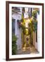 Spain, Andalusia, Cordoba. Calleja De Las Flores (Street of the Flowers) in the Old Town, at Dusk-Matteo Colombo-Framed Photographic Print