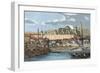 Spain. Andalusia. Cordoba. View of the City with the Mosque. 19 Century Engraving.-Tarker-Framed Giclee Print