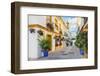 Spain, Andalusia, Estepona, Old town, Nuestra Senora de Los Remedios Church-Jordan Banks-Framed Photographic Print