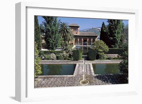 Spain, Andalusia, Granada, Alhambra, Gardens of Partal-null-Framed Giclee Print