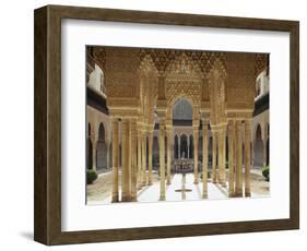 Spain, Andalusia, Granada, Alhambra, Lion's Court-Thonig-Framed Photographic Print