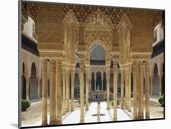 Spain, Andalusia, Granada, Alhambra, Lion's Court-Thonig-Mounted Photographic Print