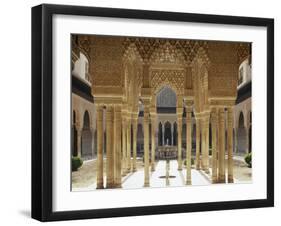 Spain, Andalusia, Granada, Alhambra, Lion's Court-Thonig-Framed Photographic Print